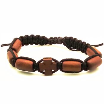 ARMBAND ΑUS HOLZ MIT KREUZ